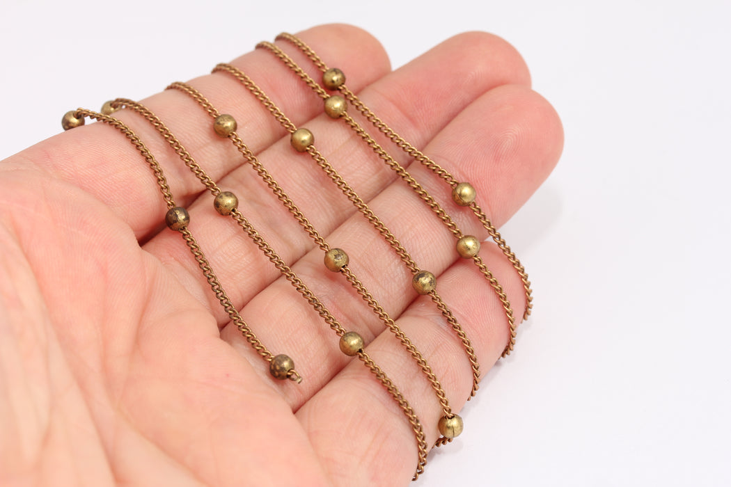 Raw Brass Ball Chains