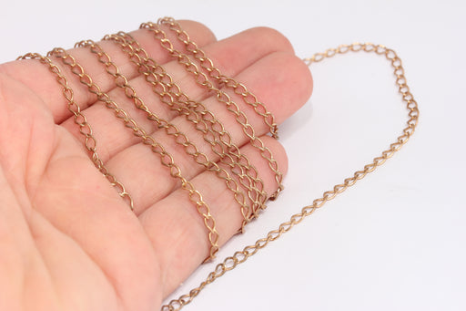 Raw Brass Extender Chains