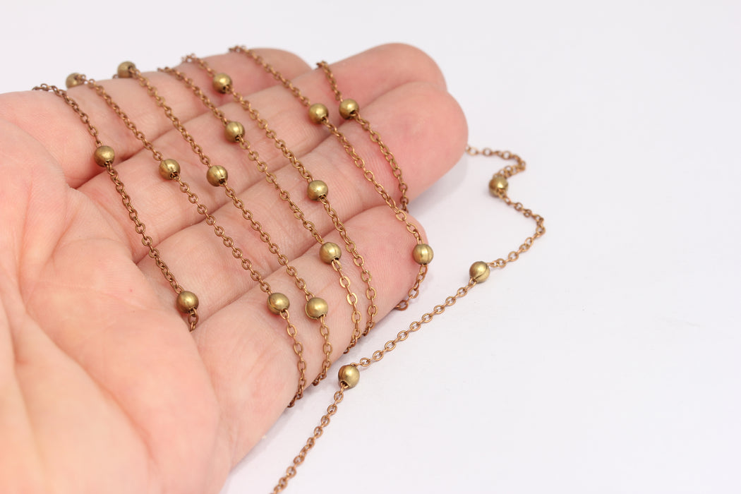 Raw Brass Curb Chains