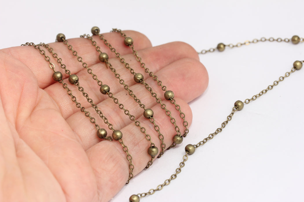 Raw Brass Ball Chains