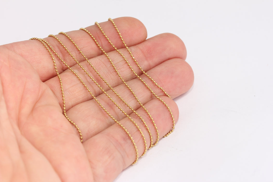 Raw Brass Ball Chain