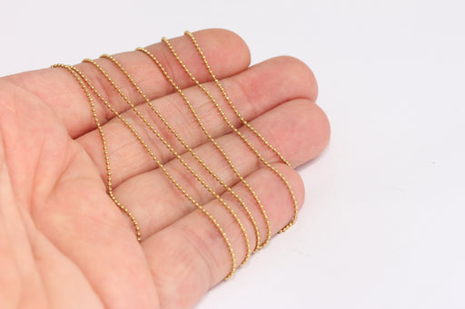Raw Brass Ball Chain