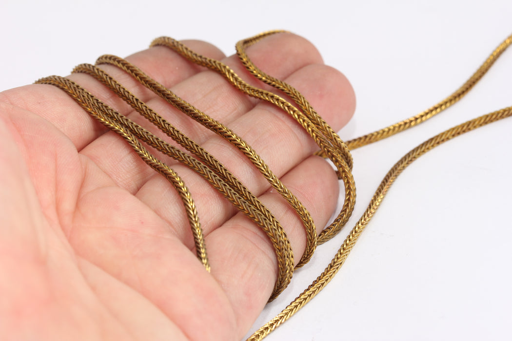 Raw Brass Rope Chain