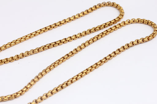 Raw Brass Box Chains