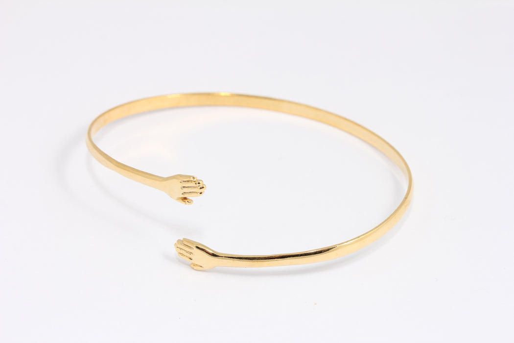 Shiny Gold Hug Bracelet