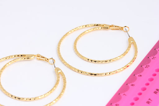 Double Hoop Earrings,