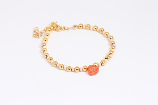 Shiny Gold Beaded Bracelet