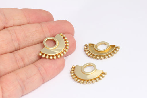 Brass Semi Circle Pendant