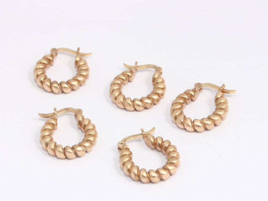 Small Braided Hoops