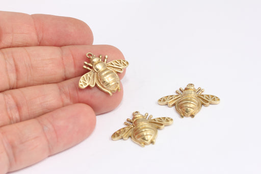 Brass Bee Charms