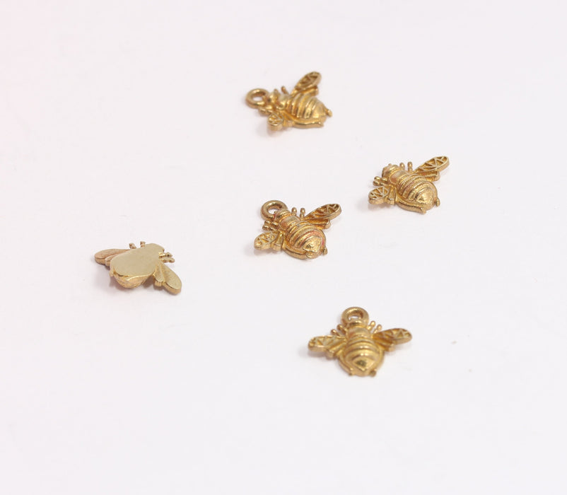 Brass Bee Charms