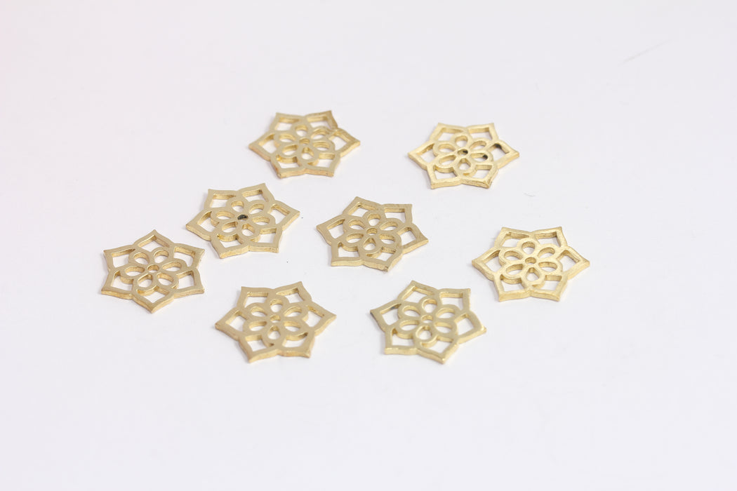 Brass Flower of Life Charms