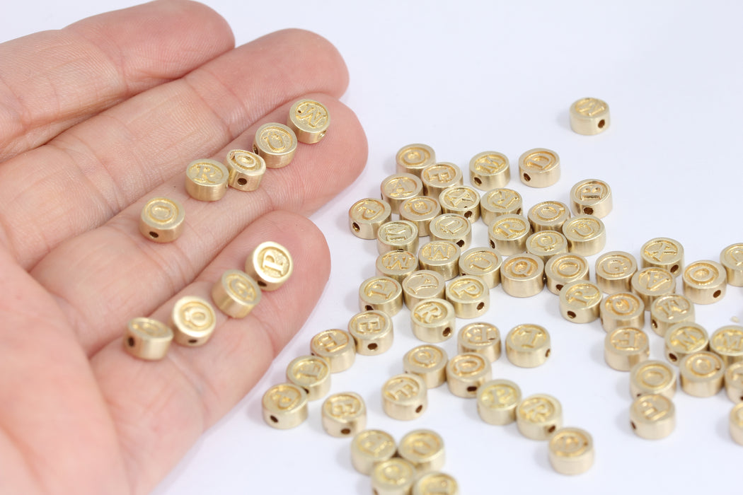 Coin Letter Sliding Beads