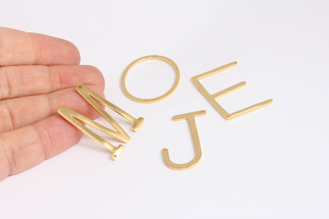 Large Letter Necklace Charms