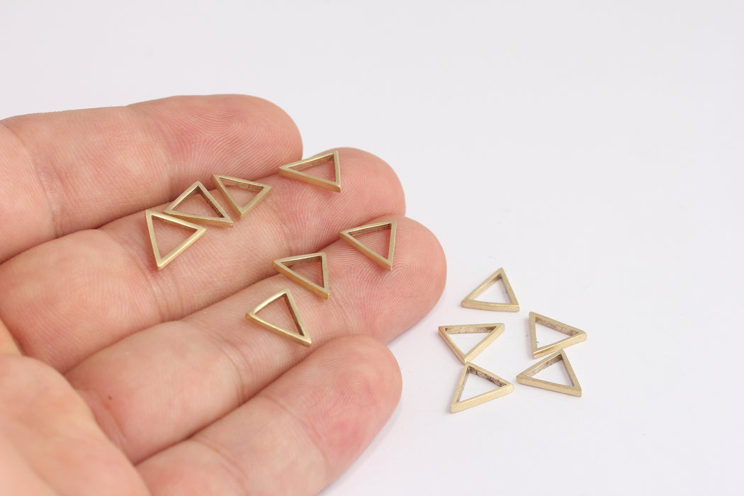 Brass Triangle Charms