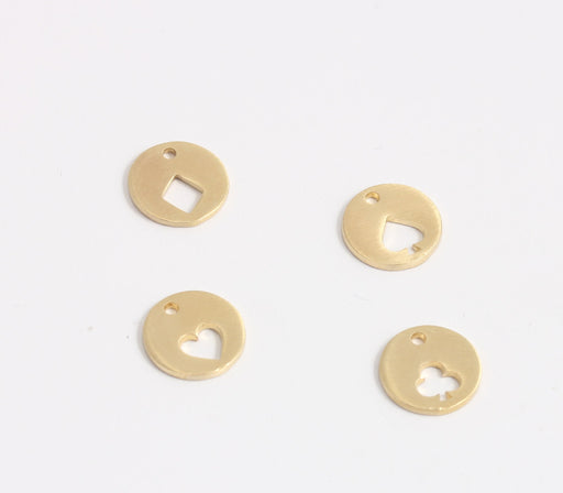 Brass Playing Card Coins