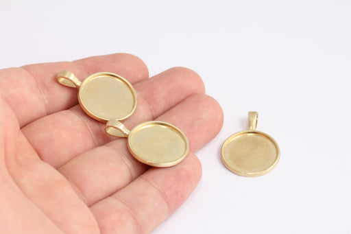 Brass Medallion Charm