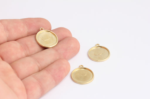 Brass Medallion Charm