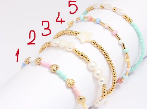 Shiny Gold Cute Beaded Bracelet