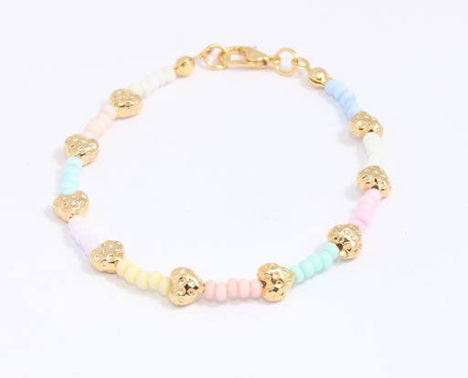 Shiny Gold Cute Beaded Bracelet