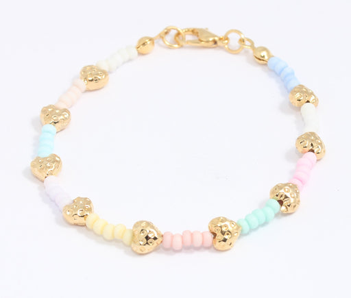 Shiny Gold Cute Beaded Bracelet