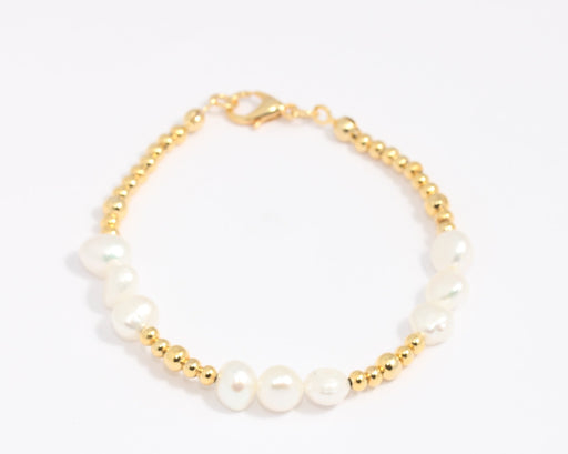 Shiny Gold Cute Beaded Bracelet