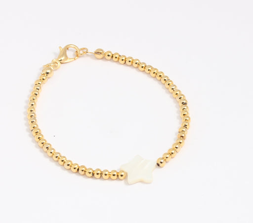 Shiny Gold Cute Beaded Bracelet