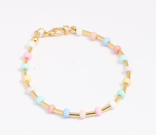 Shiny Gold Cute Beaded Bracelet