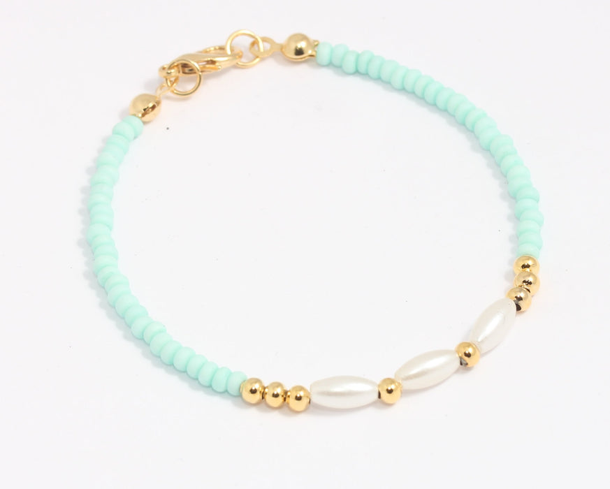 Shiny Gold Cute Beaded Bracelet