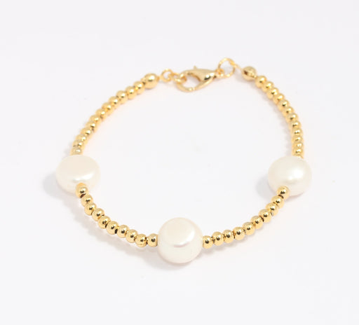 Shiny Gold Beaded Bracelet