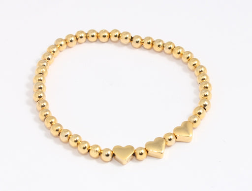 Shiny Gold Ball Beaded Bracelet