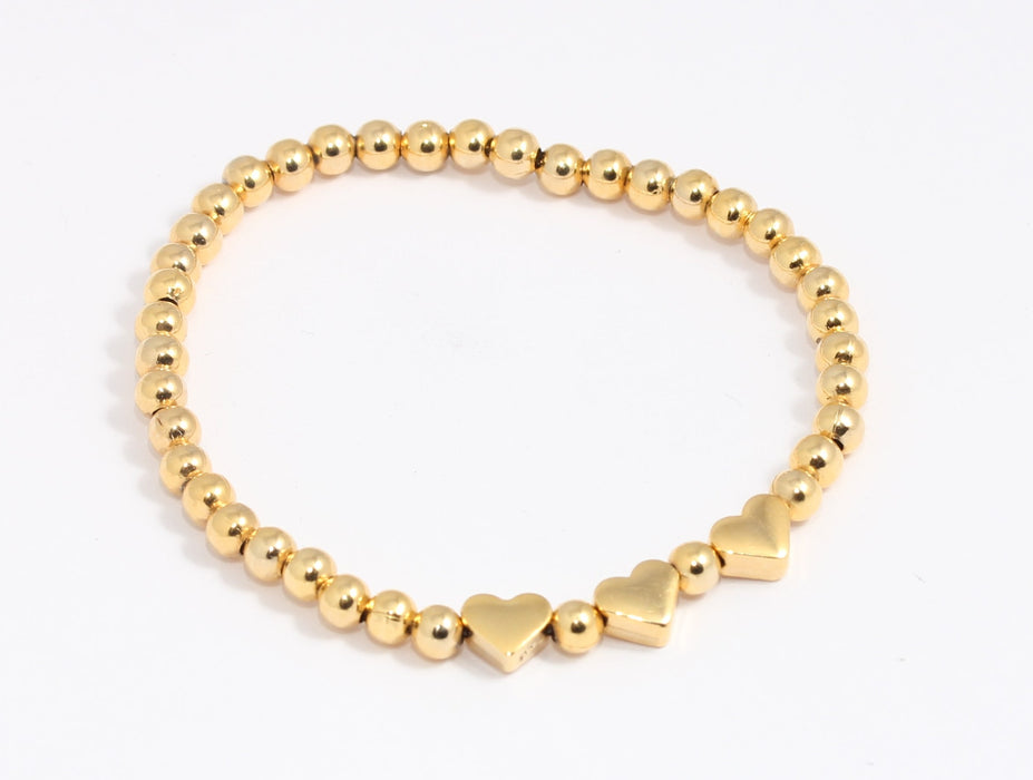 Shiny Gold Ball Beaded Bracelet