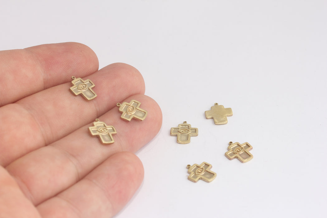 Brass Cross Charms