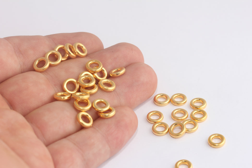 Matt Gold Closed Jump Rings