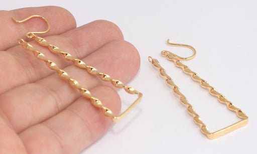 Handmade Earring, Earring Settings, Twisted