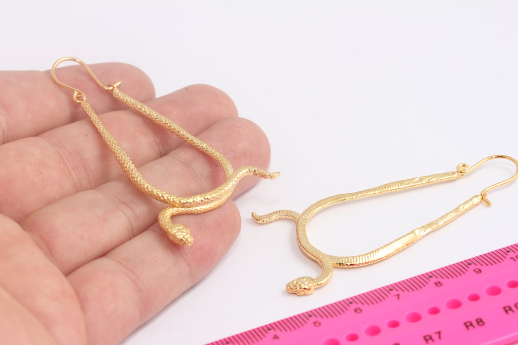 Snake Huggies, Serpent Earrings,