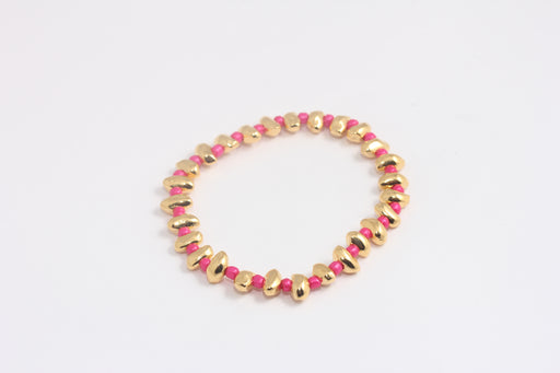 Shiny Gold Beaded Bracelet