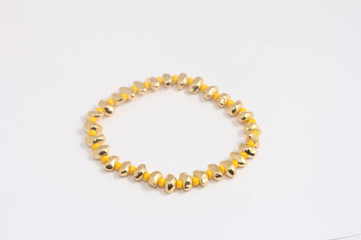 Shiny Gold Beaded Bracelet
