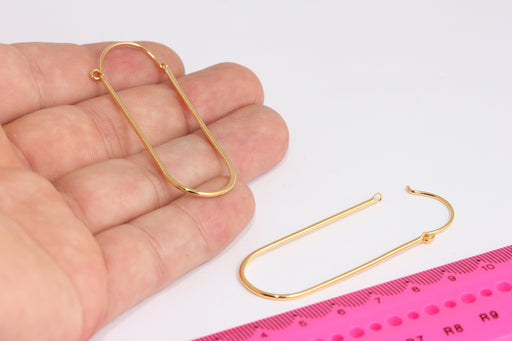 Shiny Gold Earring Hoops
