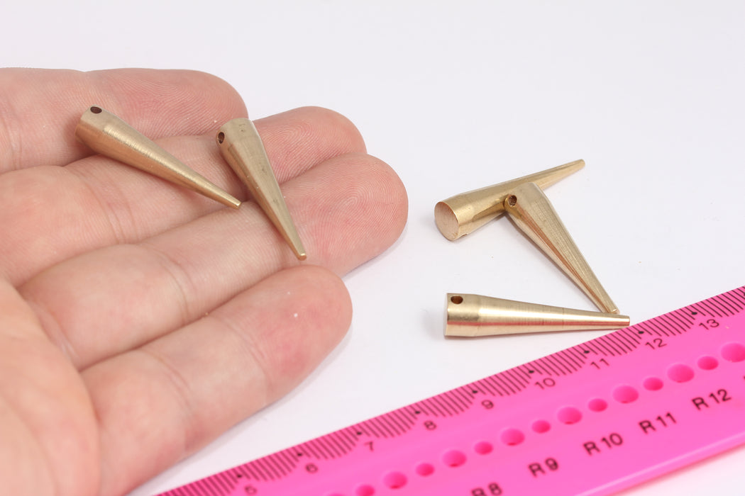 Brass Spike Charms