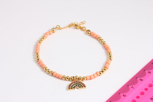 Shiny Gold Beaded Bracelet