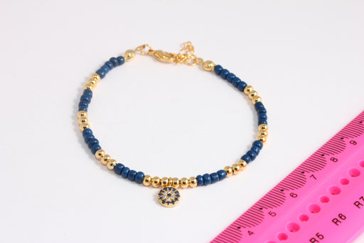 Shiny Gold Beaded Bracelet