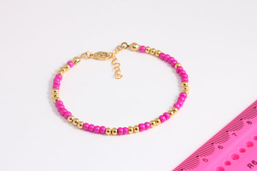 Shiny Gold Beaded Bracelet