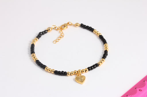 Shiny Gold Beaded Bracelet
