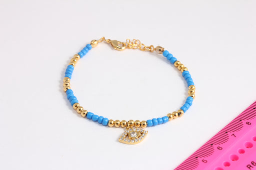 Shiny Gold Beaded Bracelet