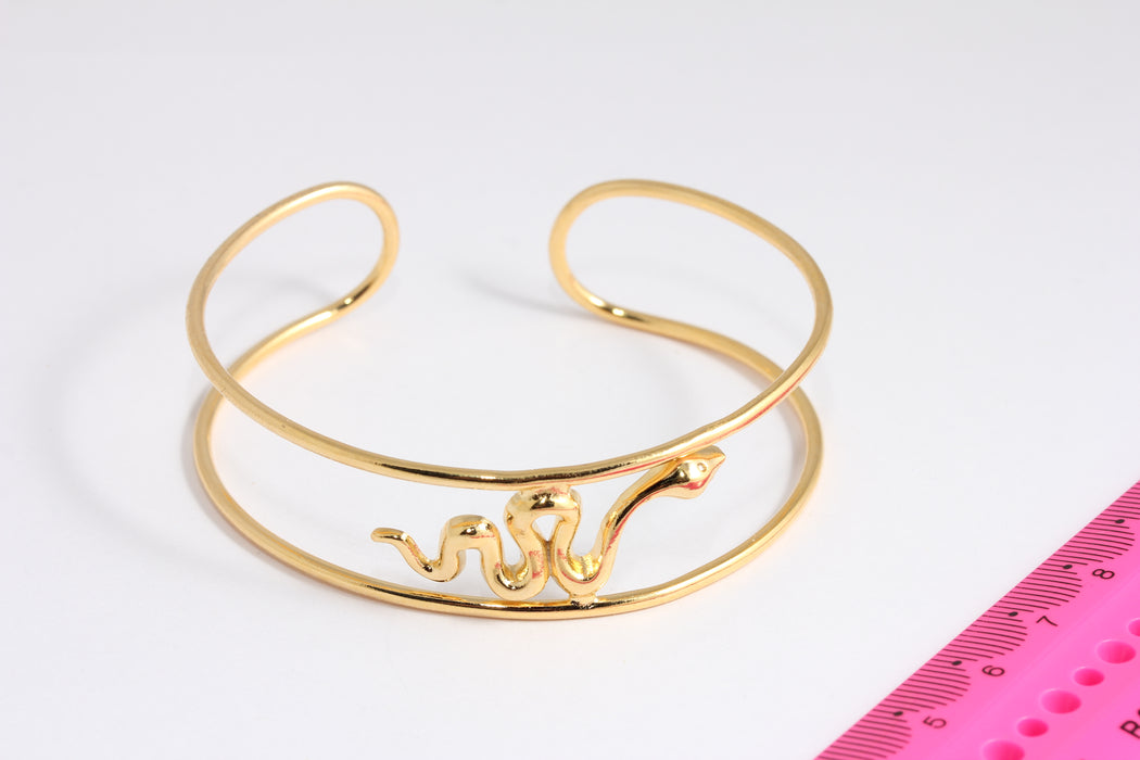 Shiny Gold Snake Bracelet