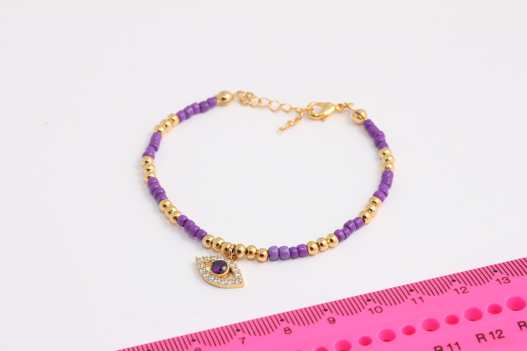 Shiny Gold Beaded Bracelet