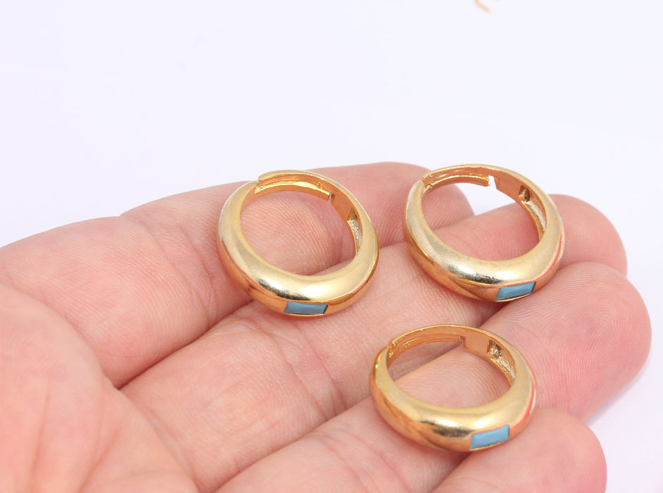 Micro Pave Rings, Gold Dainty
