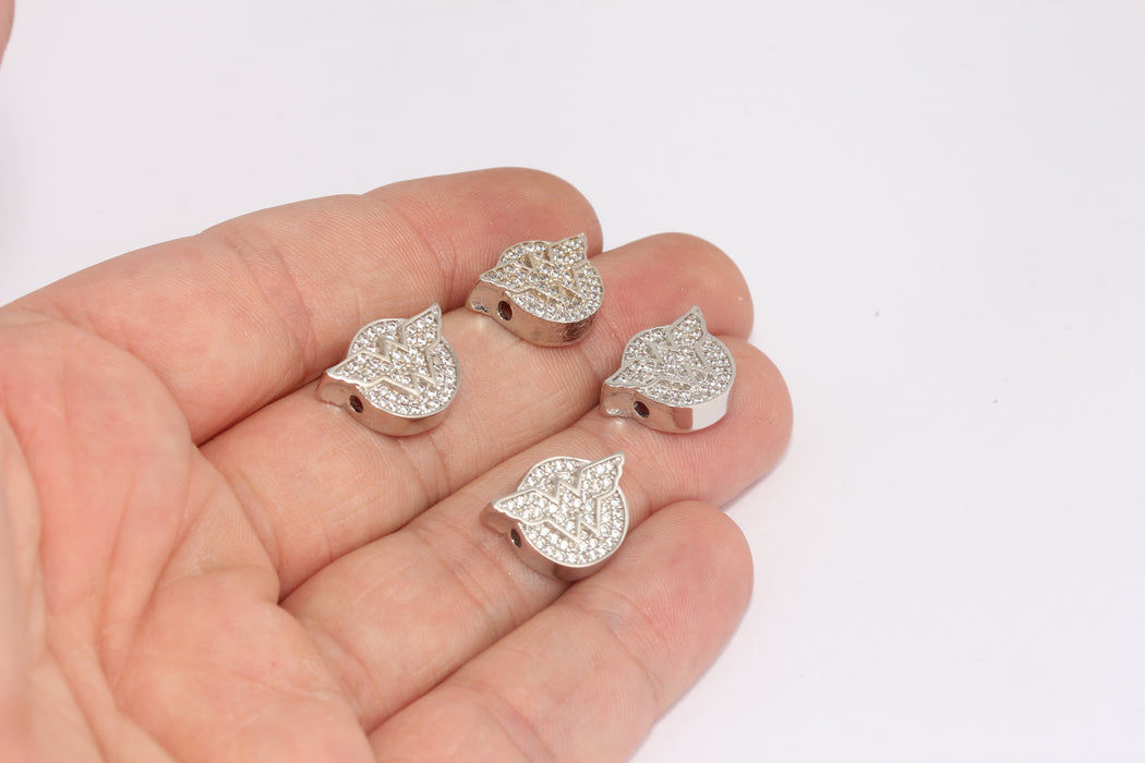 Ciondoli Wonder Woman placcati in rodio da 12x16 mm, FRB136