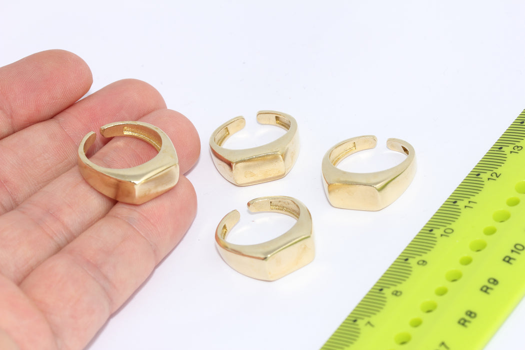 17-18mm Raw Brass ,plated Ring,Square ring, Square ring XP430-1